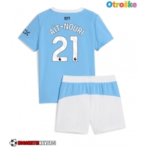 Otroške Nogometnih dresov Manchester City Rayan Ait-Nouri #21 Domači 2025-26 Kratki rokavi (+ hlače)